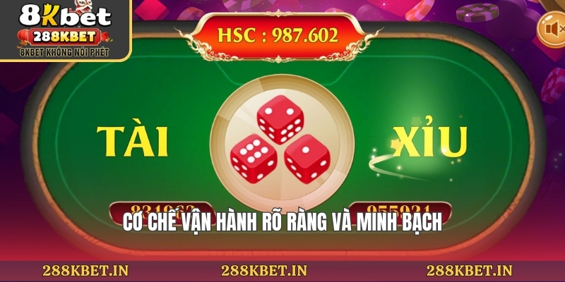 Cơ chế vận hành rõ ràng và minh bạch