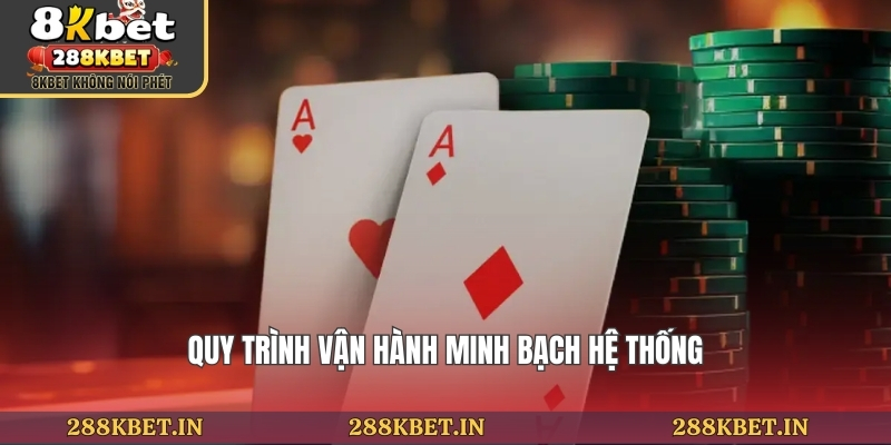 Quy trình vận hành minh bạch hệ thống