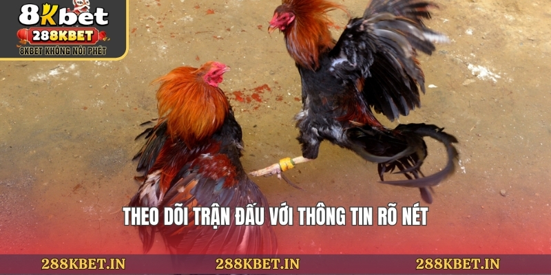 Theo dõi trận đấu với thông tin rõ nét